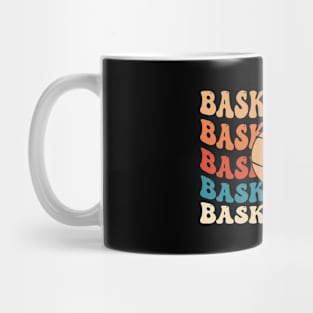 Vintage Basketball Vibes: Retro Hoops Design Mug